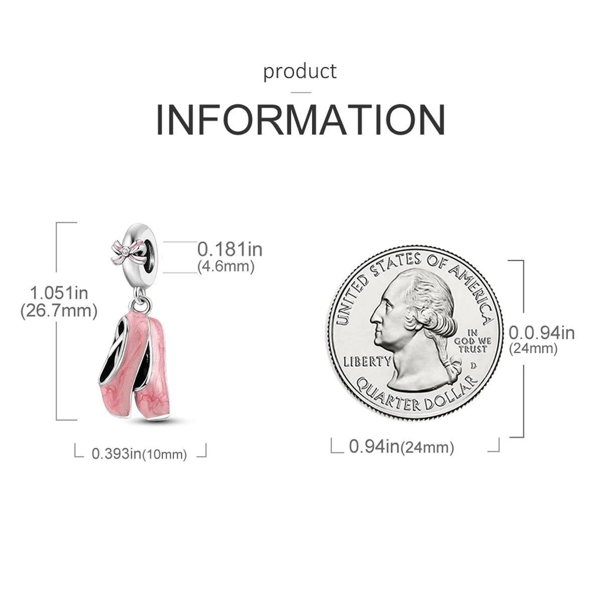 925 Sterling Silver Pink Ballet Girl Charms | Bow Pendant Beads Fit Original Bracelet & Necklace DIY Jewelry for Women