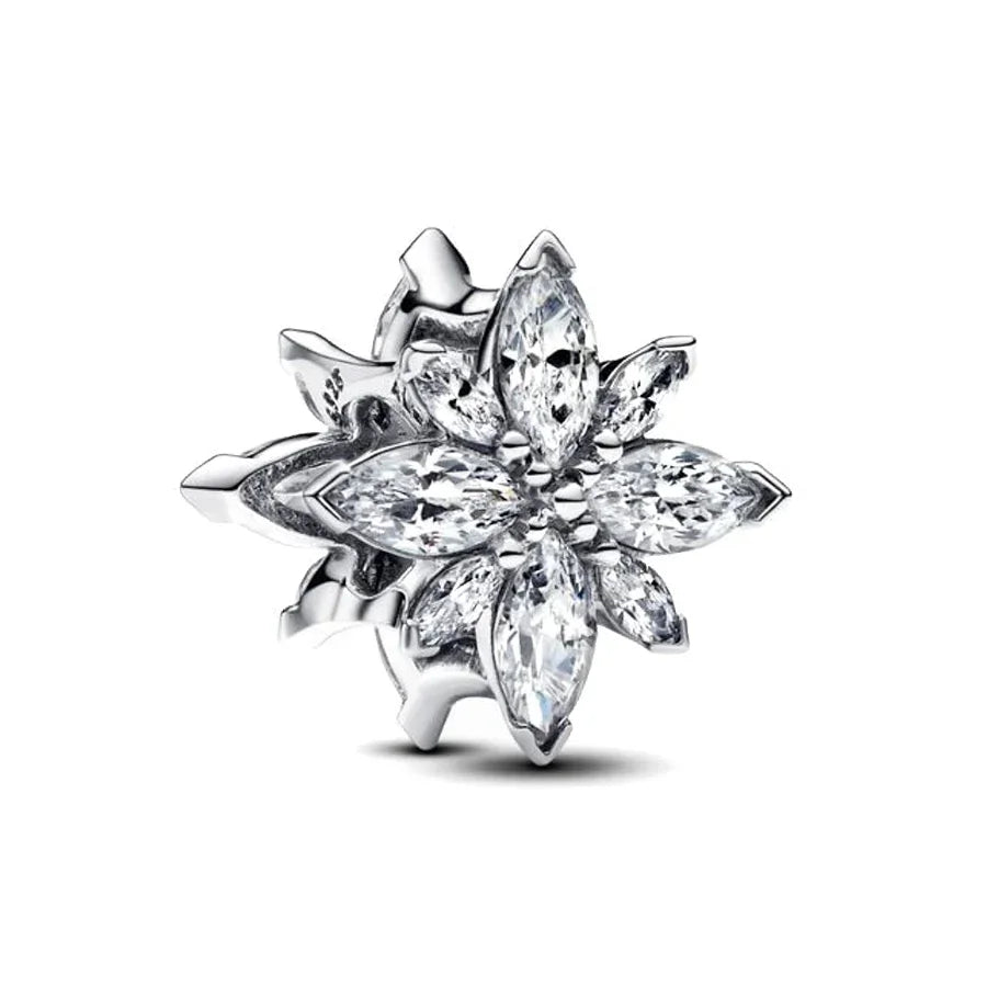 Sparkling Christmas Butterfly Bell Moon Charms | 925 Silver Beads Fit Original Pan Bracelet | DIY Women Jewelry New Year Gift