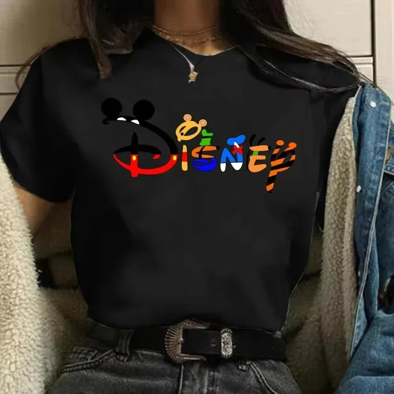 Cute Letter Print Women’s T-Shirt | Y2K Trendy Casual Short Sleeve Summer Top for Girls