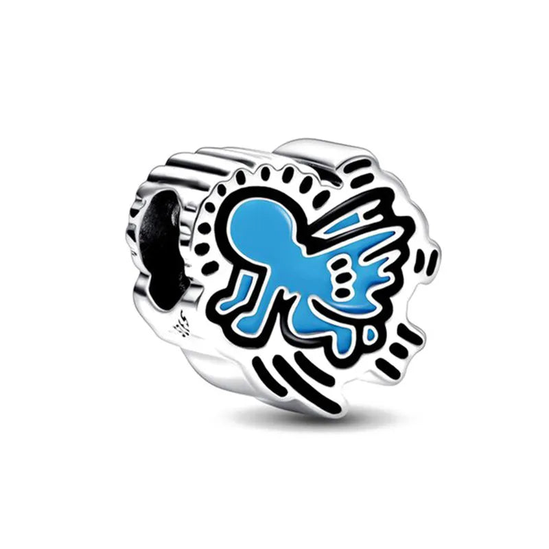 925 Sterling Silver Dopamine Cartoon Beads Charm | Classic Random Blind Bag | Affordable DIY Bracelet Jewelry Gift