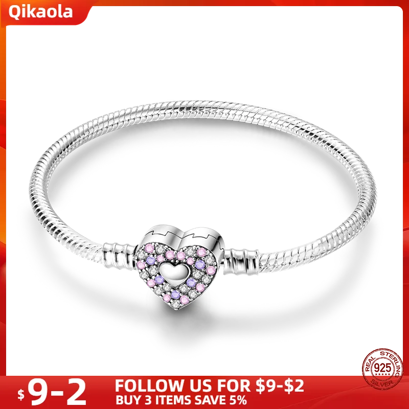 S925 Sterling Silver Snake Bone Chain Bracelet | Pandora Fit DIY Jewelry