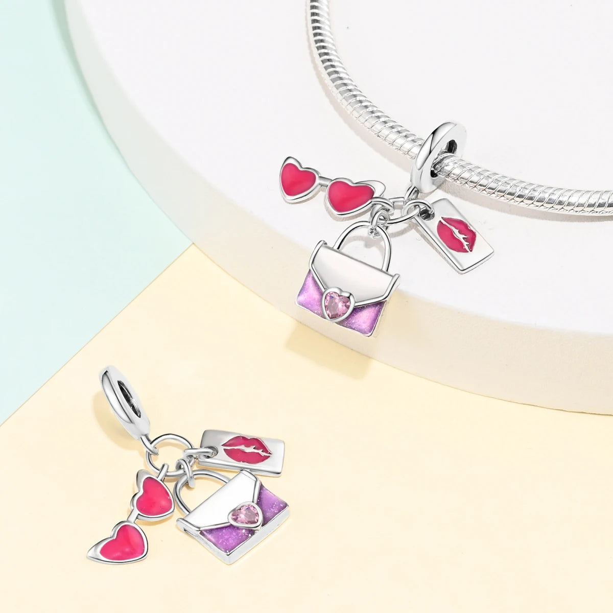 925 Sterling Silver Flying Bird & Butterfly Safety Chain Charm Beads for Original 3mm Bracelet – DIY Jewelry Gift