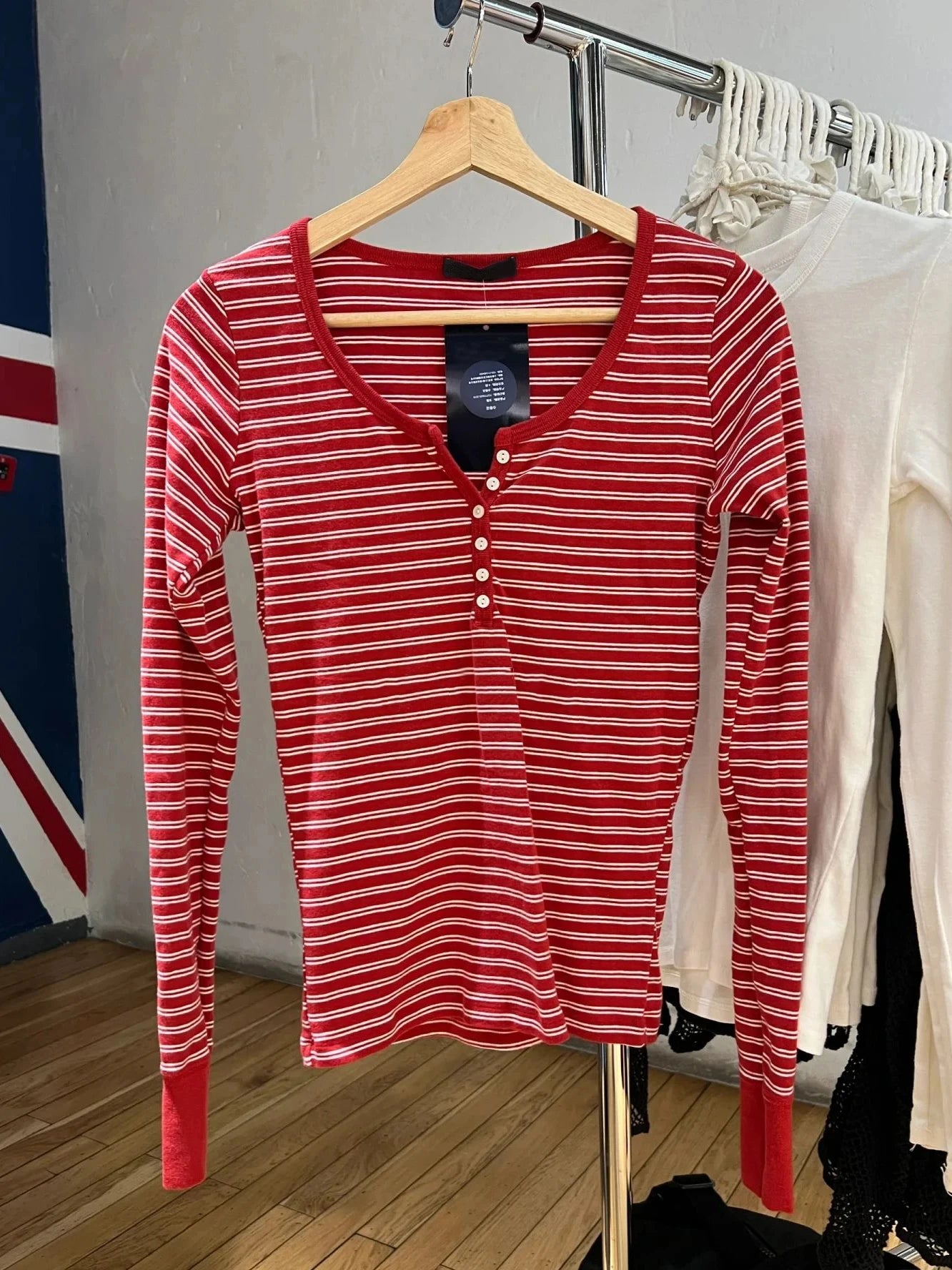 Women’s Pink Striped Slim Long Sleeve Tee | Casual Cotton O-Neck T-Shirt | Sweet Vintage Y2K Top