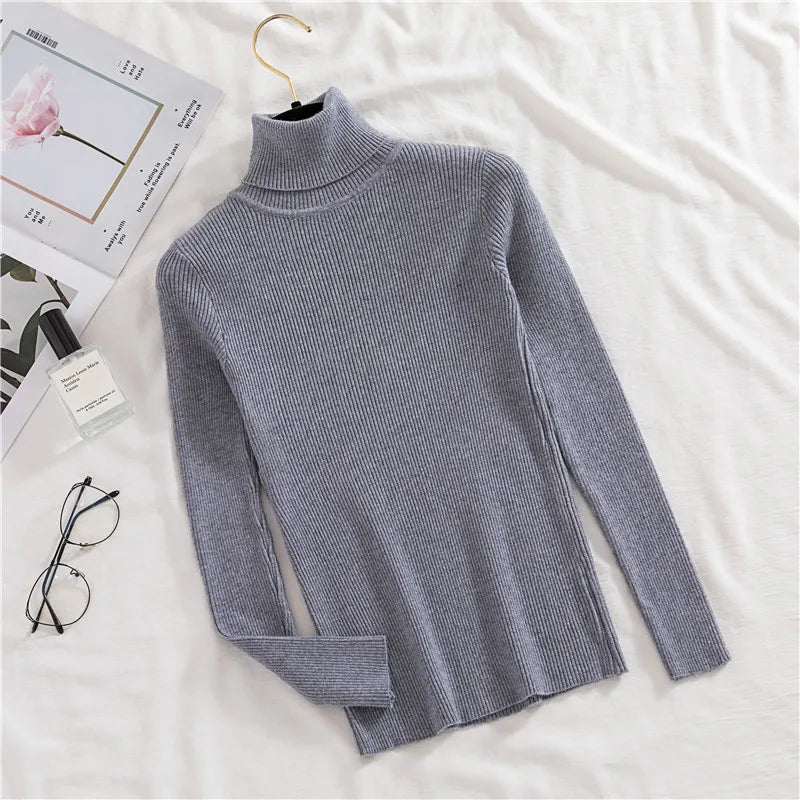 Heliar Women’s Fall Turtleneck Sweater – Soft Knitted Cashmere Pullover, Basic Warm Jumper for Autumn Winter 2024