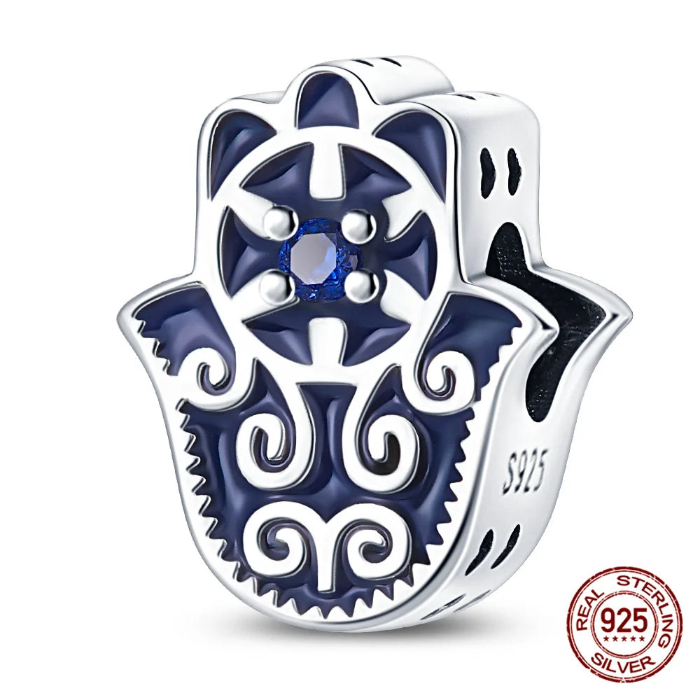 925 Sterling Silver Blue Zircon Evil Eye Charm | Original Devil Eye Series Bead Fits Pandora Bracelet – Women’s DIY Jewelry Gift