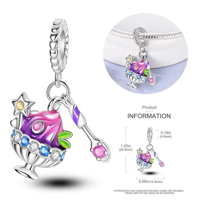 925 Sterling Silver Flying Bird & Butterfly Safety Chain Charm Beads for Original 3mm Bracelet – DIY Jewelry Gift