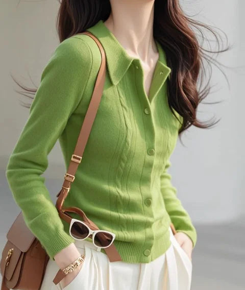 Women’s Thin Knit Cardigan Sweater | Autumn Casual Outerwear & Streetwear Jacket