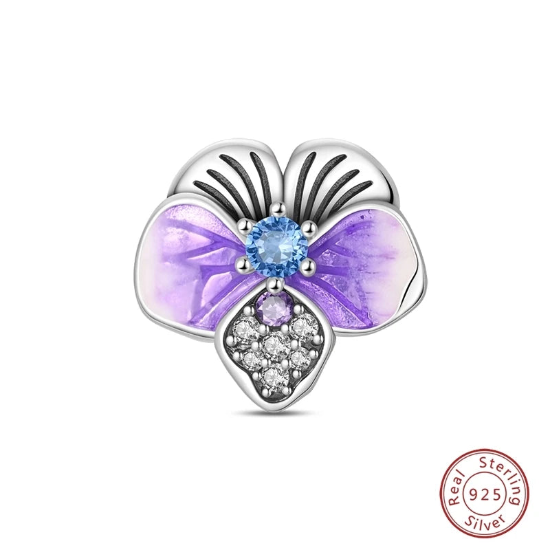 925 Sterling Silver Animal & Love Charms | Cat, Elephant, Bear, Swan & Easter Egg Beads Fit Original 3mm Bracelets DIY Jewelry