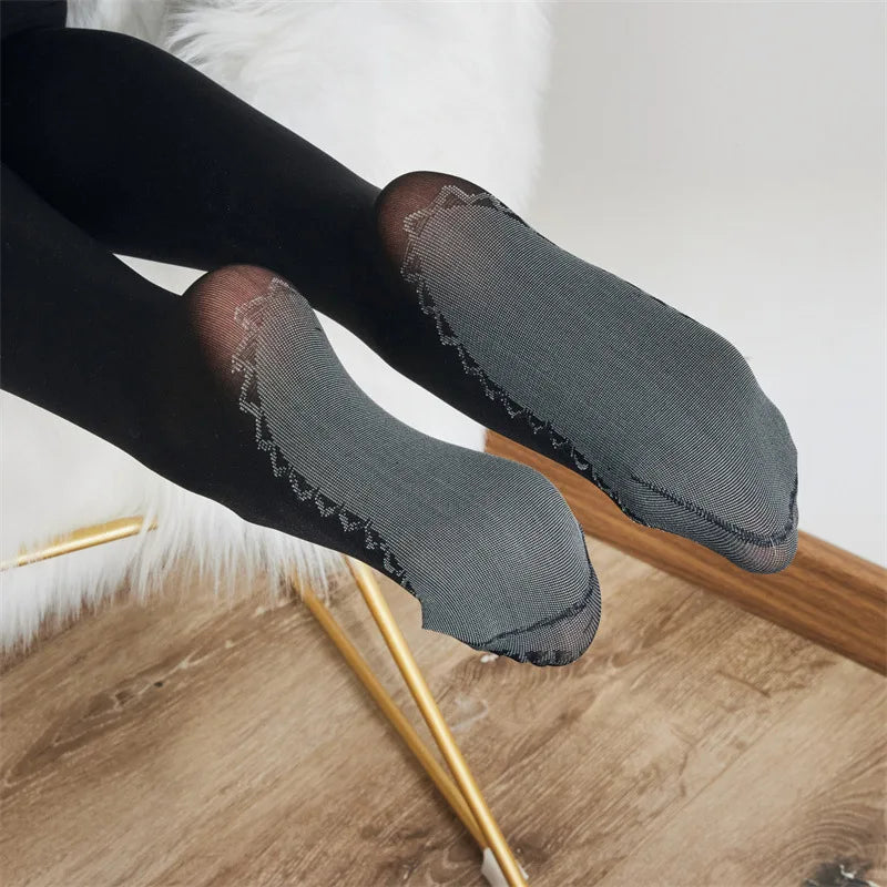 Candy Color Tights 50D – Anti-Slip Midweight Pantyhose, Textured Base Layer Stockings for Spring Wardrobe
