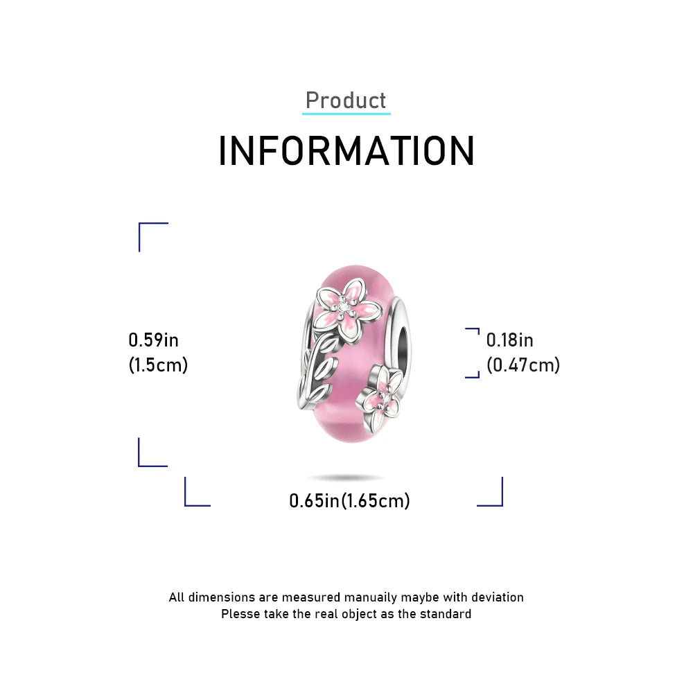 2025 New 925 Sterling Silver Colorful Murano Glass Beads | Fit Original Pandora Bracelet & Necklace DIY Jewelry