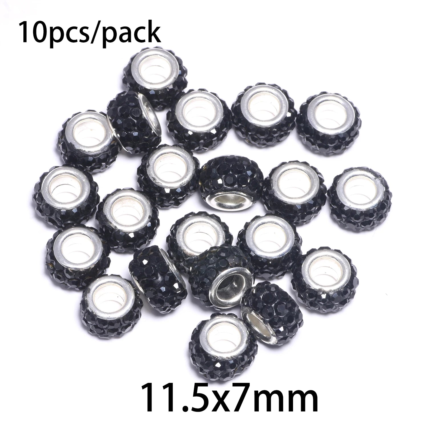 Silicone Spacer Stopper Clip Beads | Murano Crystal Charms | Fit Original Pandora Bracelet & Necklace | DIY Jewelry Making