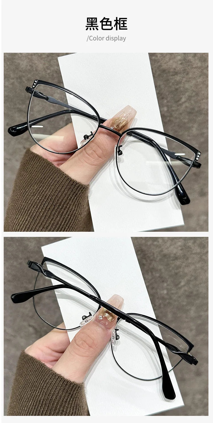 ZIROSAT J9289 Women’s Prescription Eyeglasses – Alloy Frame Optical Glasses for Female Eyewear