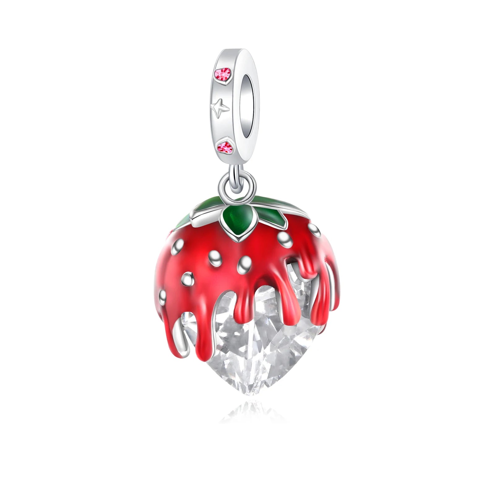 925 Sterling Silver Fruit Series Beads | Raspberry, Strawberry, Avocado & Lemon Dangle Charms for Bracelet