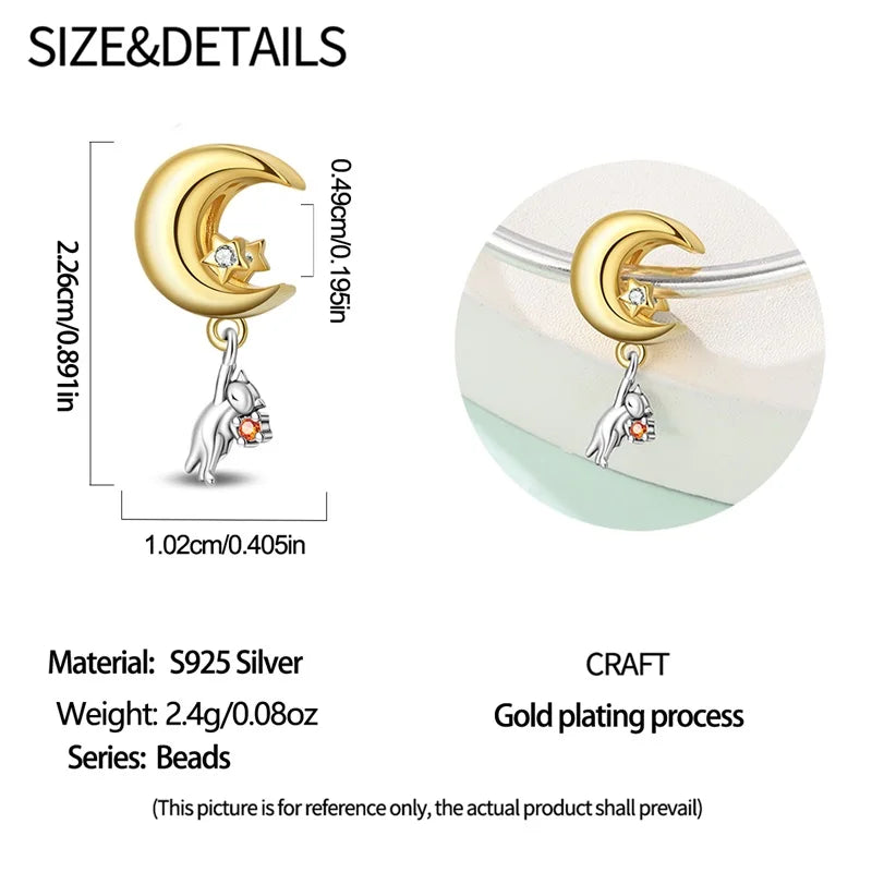 New Original 925 Sterling Silver Animal Charms | Cute Capybara, Elephant & Cat Beads for Bracelets DIY Jewelry