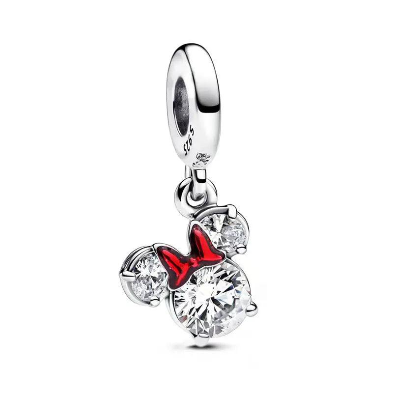 Disney 100% 925 Sterling Silver Pandora Pendant Beads for Women | Fits Original DIY Bracelets | Fashion Jewelry Gift