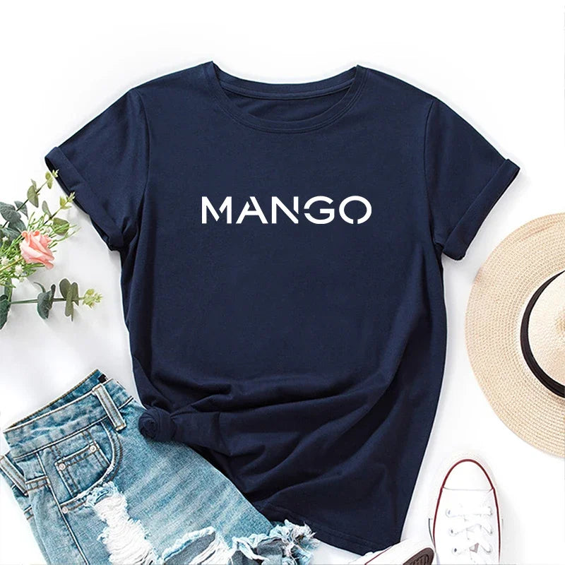 2025 New Trend Women's Cotton T-Shirt | Casual O-Neck Short Sleeve Top | Summer & Spring Fashion Tee