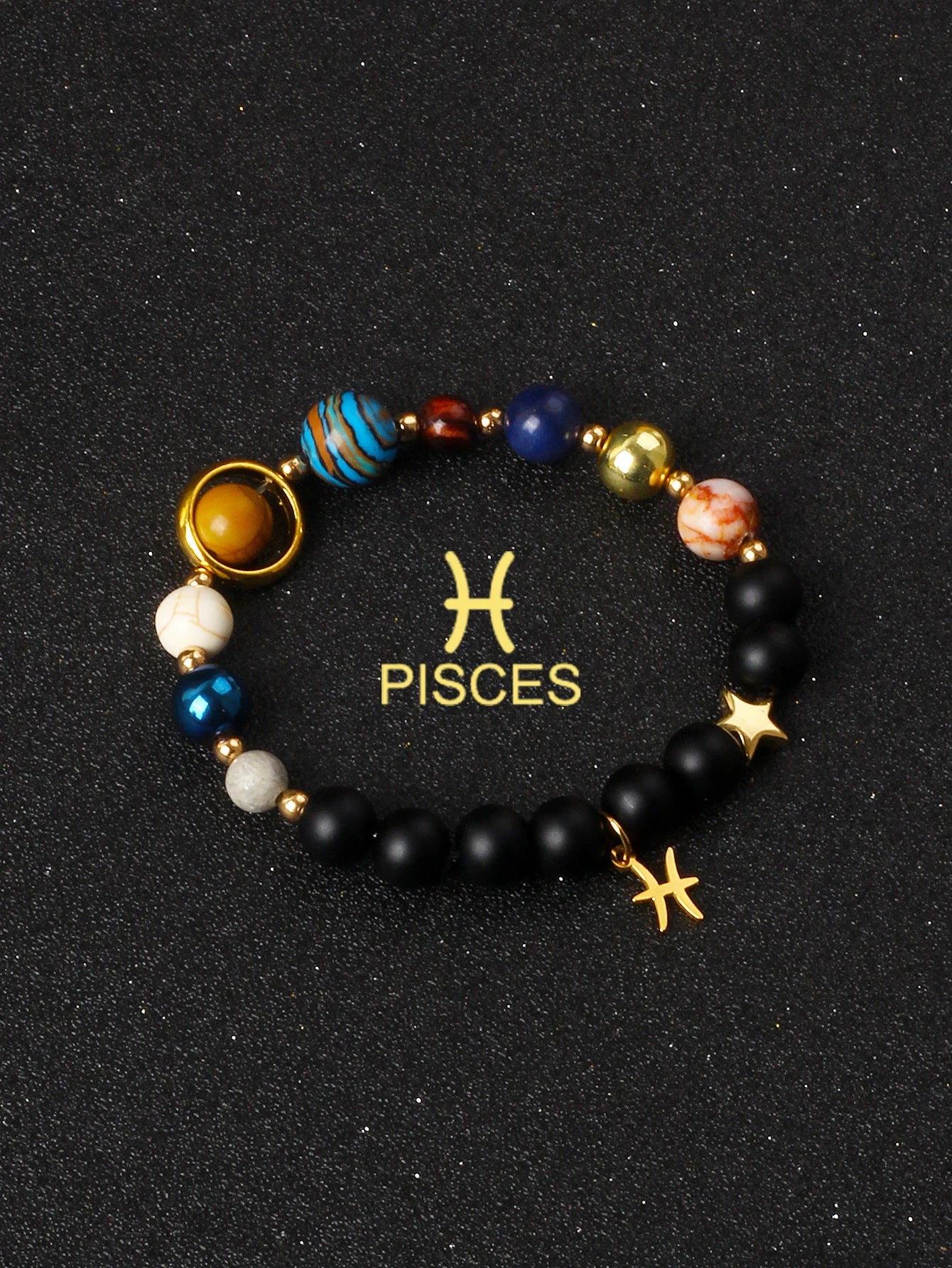 Eight Planets & 12 Constellation Natural Stone Bracelets | Universe Galaxy Solar System Jewelry for Women