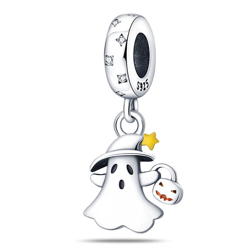 PANPOKI 925 Sterling Silver Little Devil Charm Beads | Fit Original Bracelet Pendant DIY Trendy Women Jewelry Gift