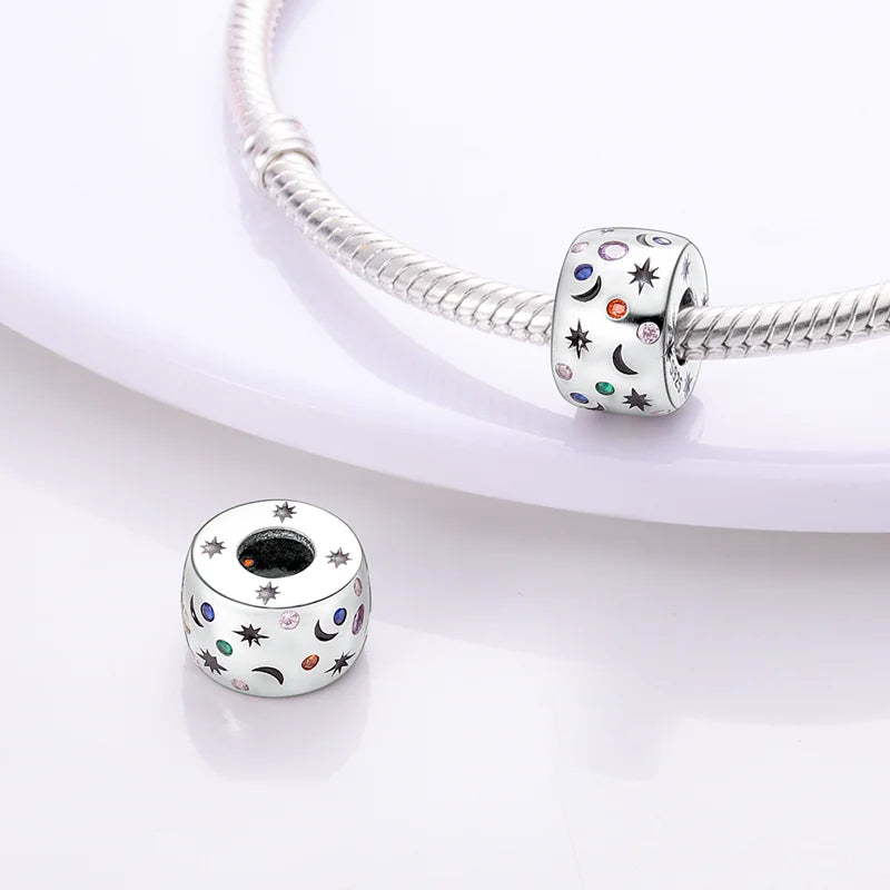 925 Sterling Silver Silicone Spacer Beads & Safety Chain | Clasp Charms Fit Original Pandora 3mm Bracelet – Women’s Jewelry