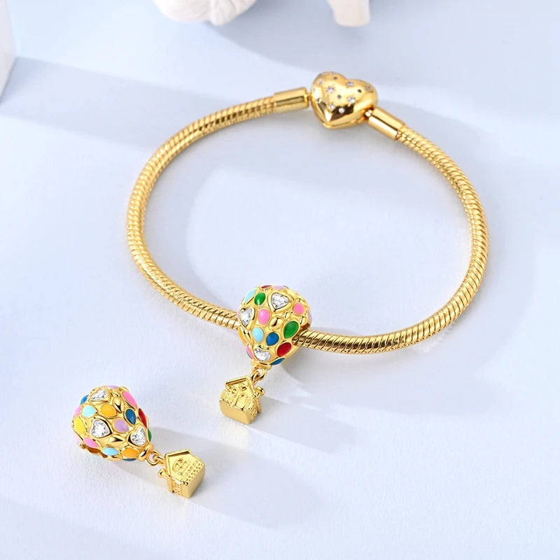 Original Gold & Silver 925 Sterling Silver Charms Beads | Fit Pendant & Bracelet DIY Jewelry Gift