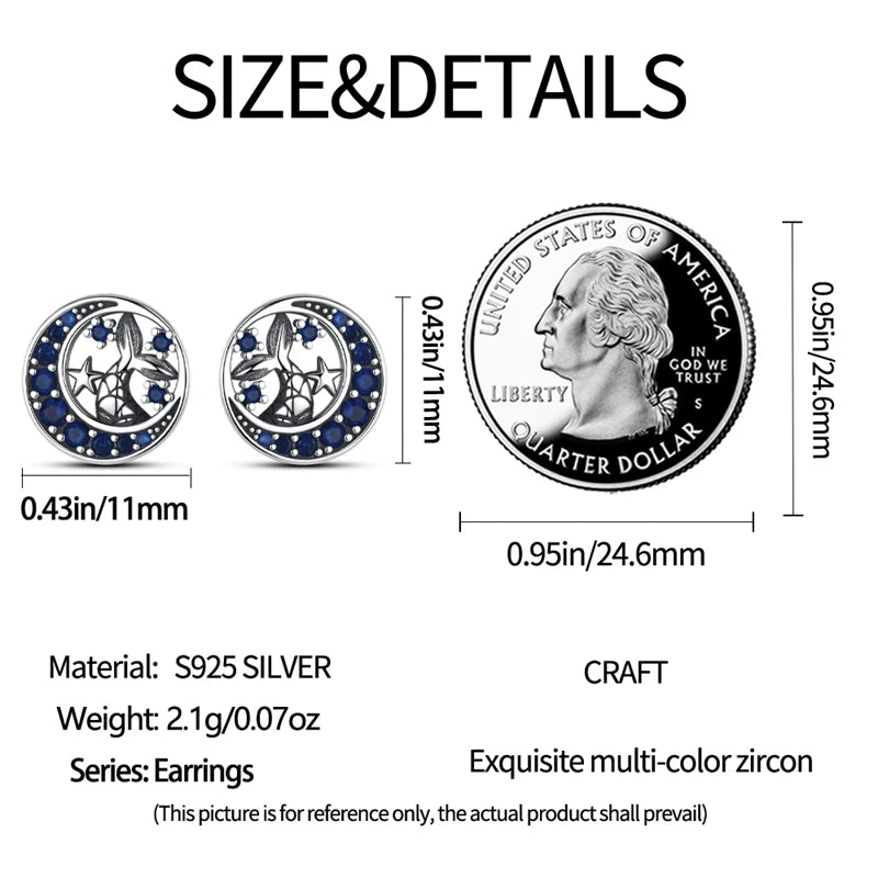 Luxury 925 Sterling Silver Ocean Mermaid Earrings | Pave CZ Fine Jewelry for Women