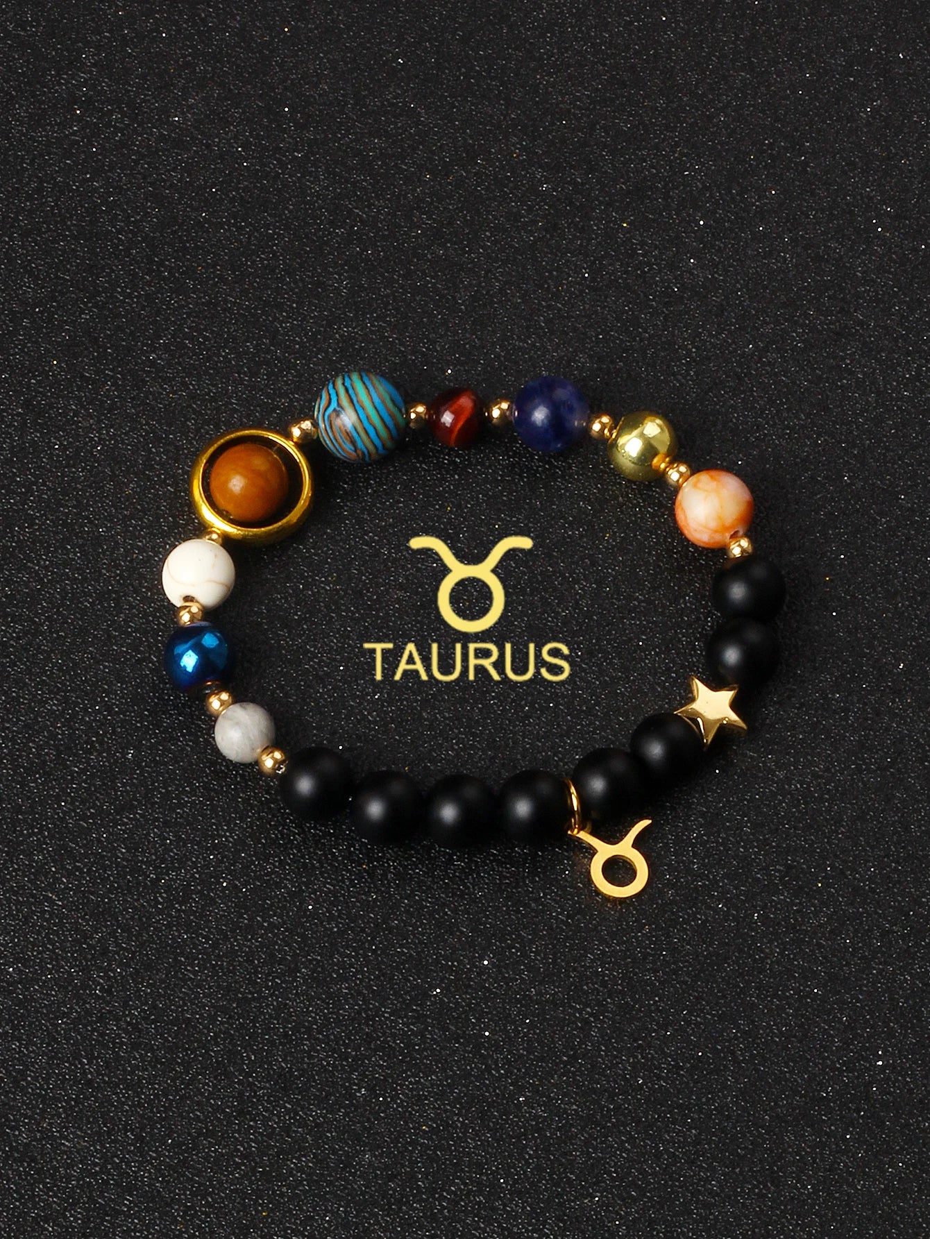 Eight Planets & 12 Constellation Natural Stone Bracelets | Universe Galaxy Solar System Jewelry for Women