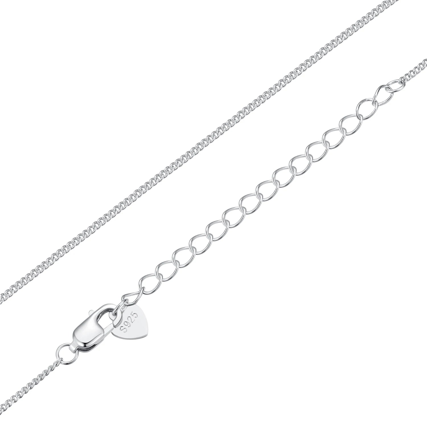 BAMOER Classic 925 Sterling Silver O-Chain Necklace – Adjustable Box Chain for Women