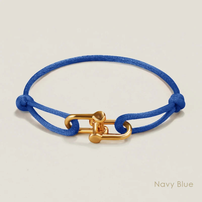 MOONLIGHT Adjustable U-Shape Silk Rope Bracelet | Classic Women’s Charm Bracelet High Quality Jewelry Gift