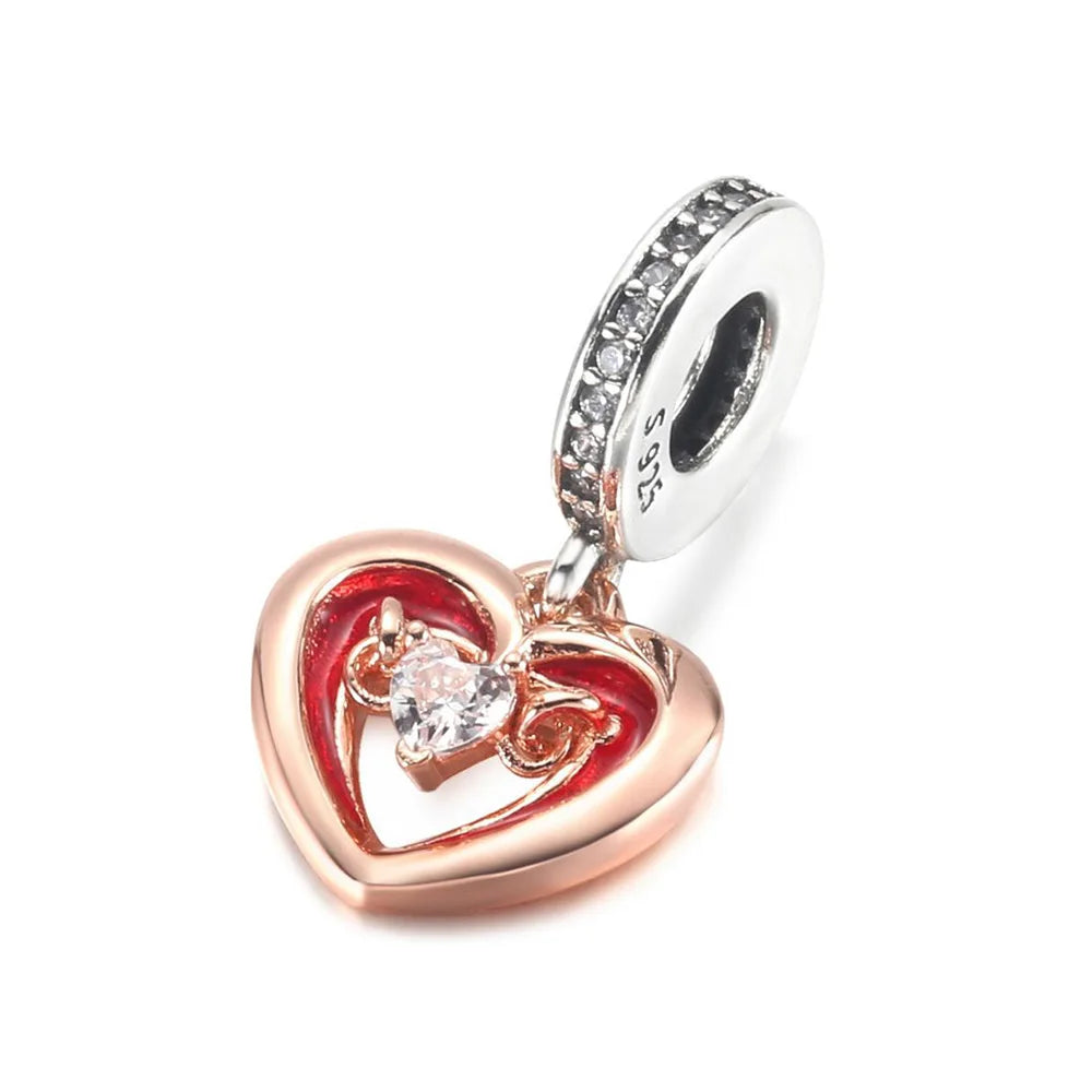 925 Sterling Silver Blue Planet & Dolphin Galaxy Dangle Charm | Women’s Bracelet DIY Jewelry