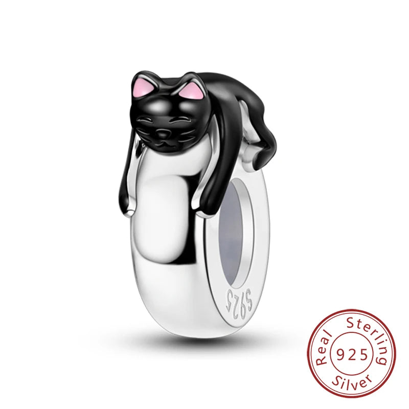 925 Sterling Silver Star, Moon & Watch Cube Charms | Original Beads Fit Bracelet & Pendant DIY Fine Jewelry Gift for Women