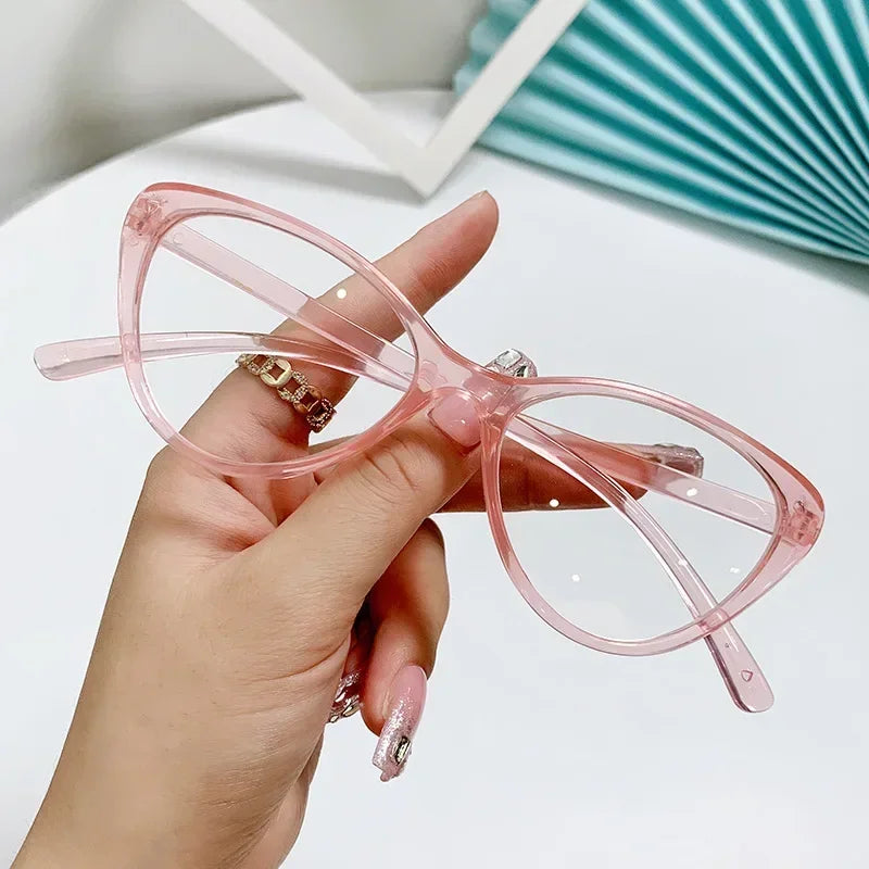 New Fashion Unisex Cat Eye Glasses – Plain Frame Eyewear for Women & Men | Party Decorative Spectacles
