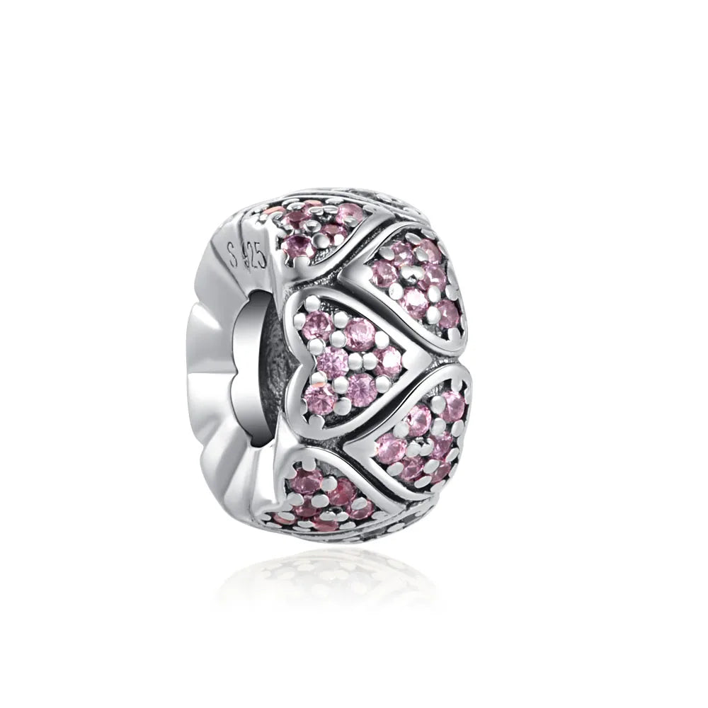 925 Sterling Silver Airplane, Leaf & Angel Charms | Painted Bead Pendants Fit Original European Bracelet DIY Jewelry