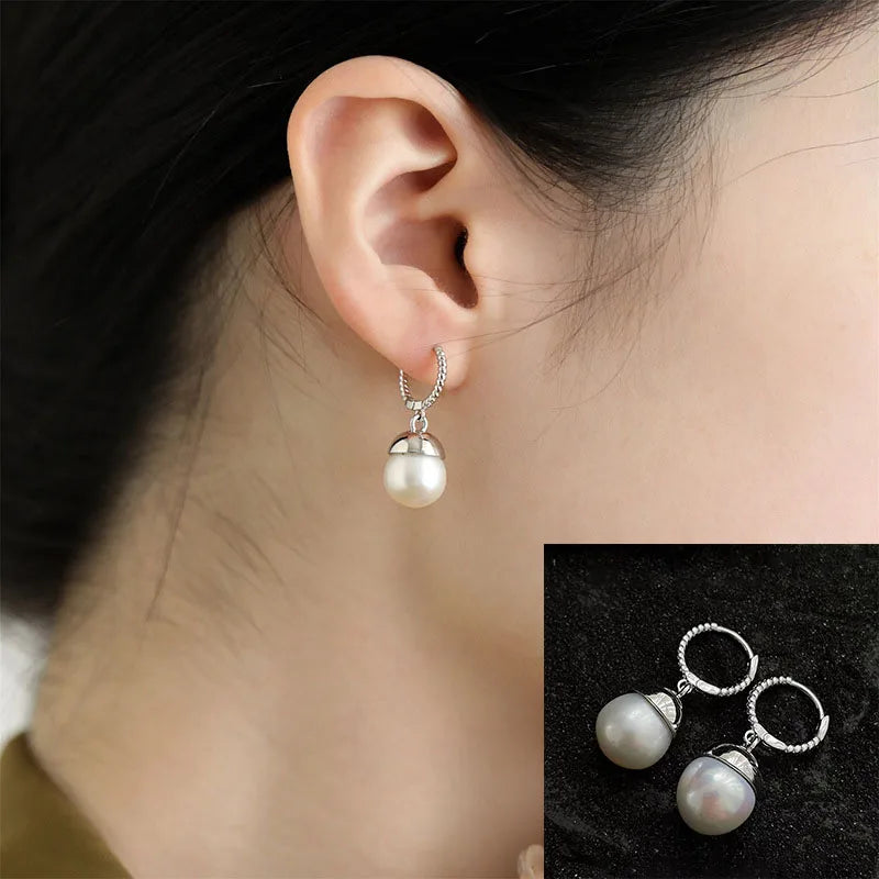 VENTFILLE 925 Sterling Silver Asymmetric Lava Earrings – Women’s Hip Hop Luxury Jewelry