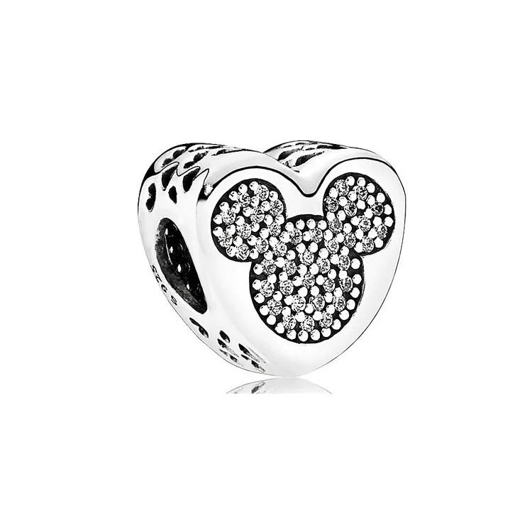 Fashionable 925 Silver Mouse & Eiffel Tower Charm – DIY Pendant for Original European Bracelets