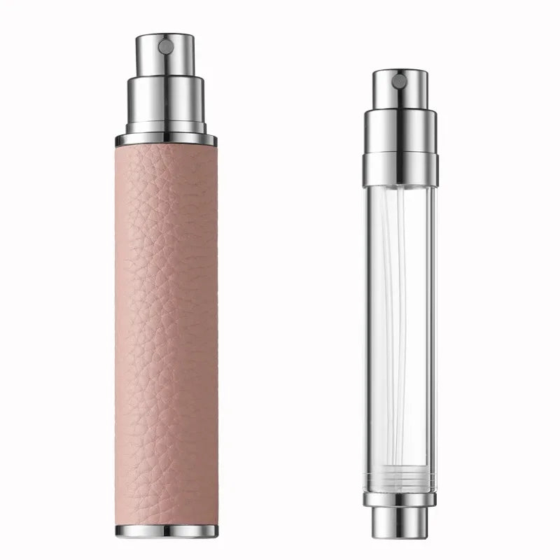 10ML Portable Leather Perfume Bottle – Refillable Compact Atomizer | Travel Spray Bottle Multipurpose