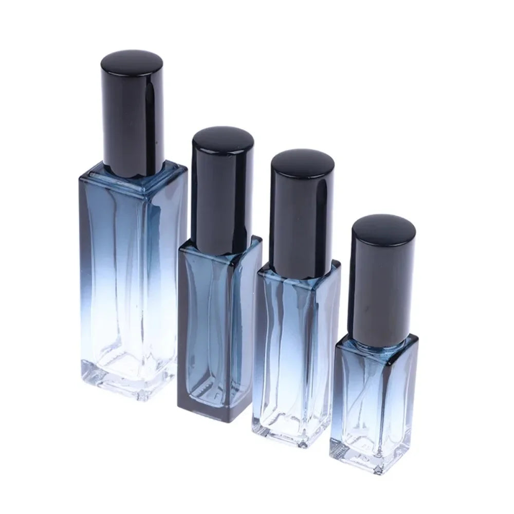 5/9/20ML Gradient Blue Perfume Spray Bottles – Empty Glass Atomizer | Refillable Travel Cosmetic Sample Vials