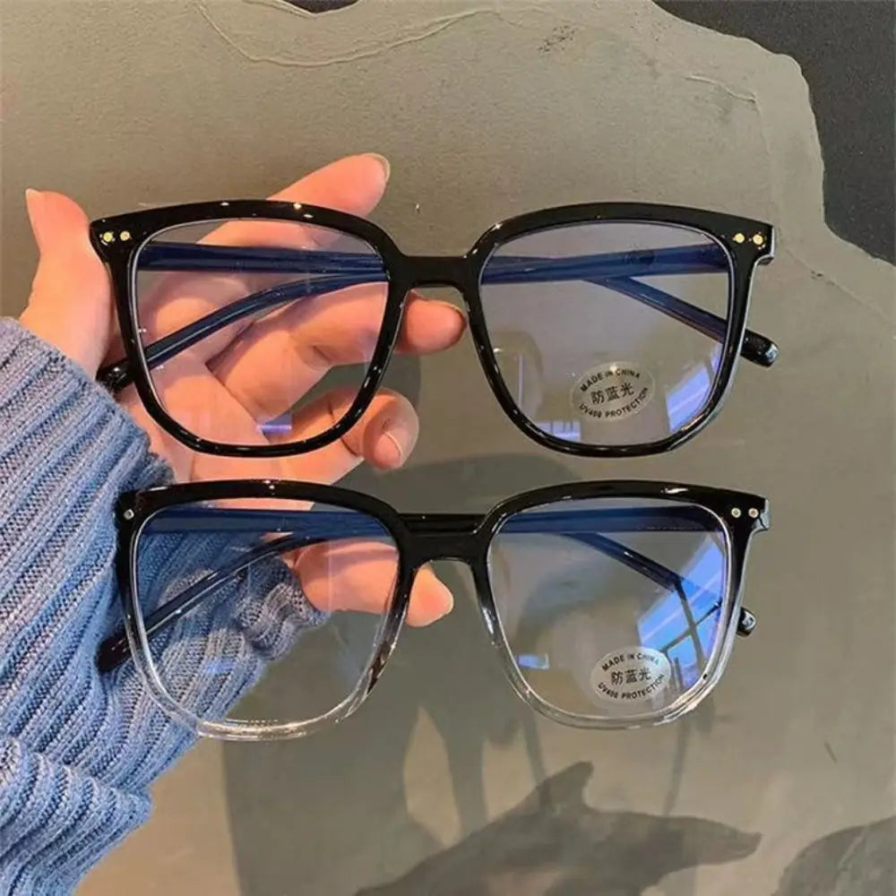 Large Square Frame Anti-Blue Light Glasses – Fashion Retro Computer Reading Eyeglasses for Men & Women | Optical Spectacle Eyewear