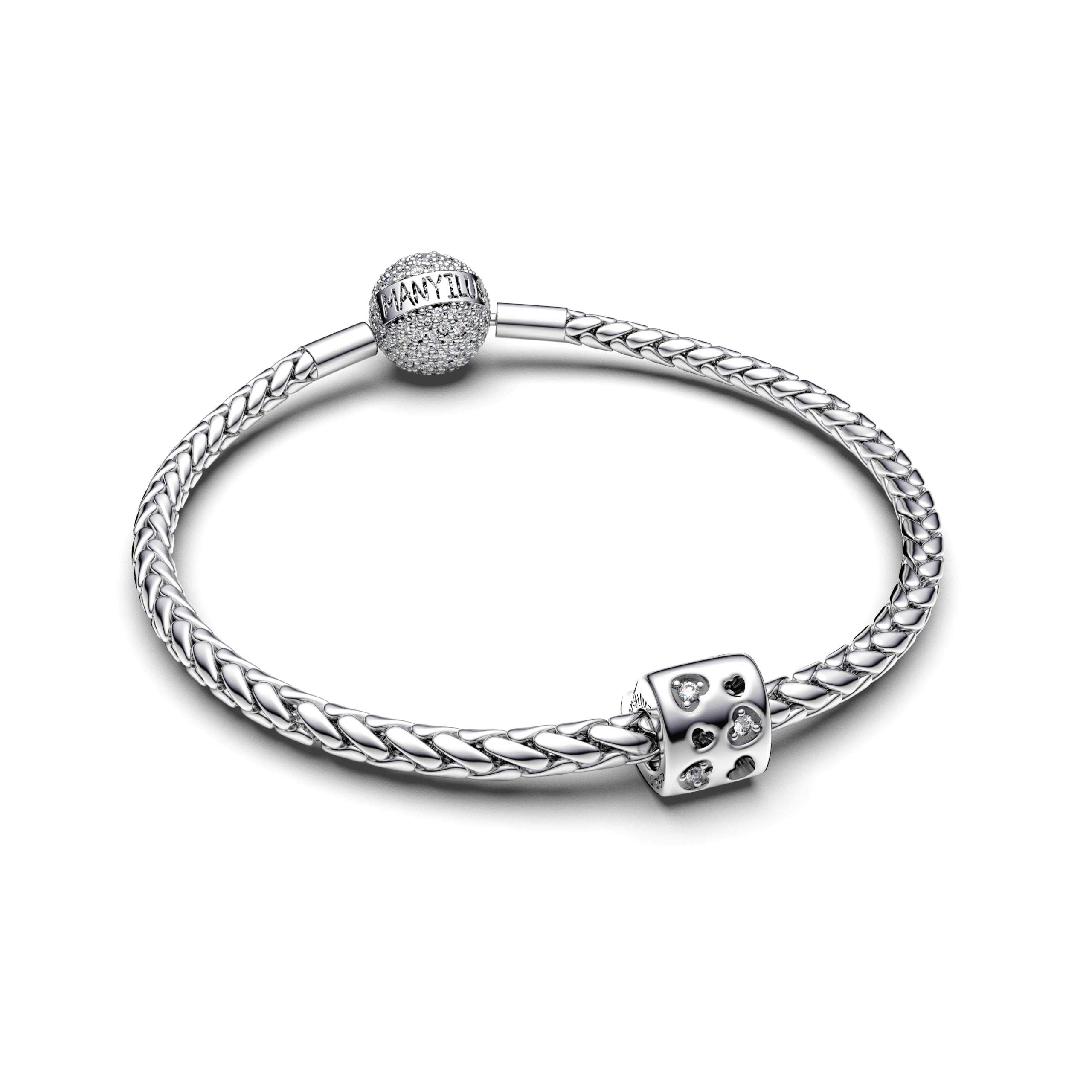 Manyilus Charms Plata 925 Sterling Silver Bracelets & Pendants | Women's Real Jewelry Collection