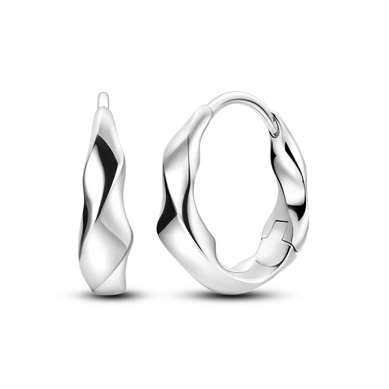 925 Sterling Silver Perfume & Fold-Eared Rabbit Hoop Earrings | Pave CZ Elegant Jewelry Gift for Women & Friends