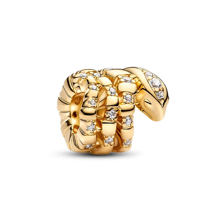 925 Sterling Silver Hollow Elephant & Sloth Charms | Fit Original Bracelet Necklace Women Luxury DIY Jewelry