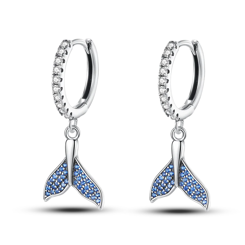 925 Sterling Silver Glowing Starfish & Shell Earrings | Fashion Jewelry for Women