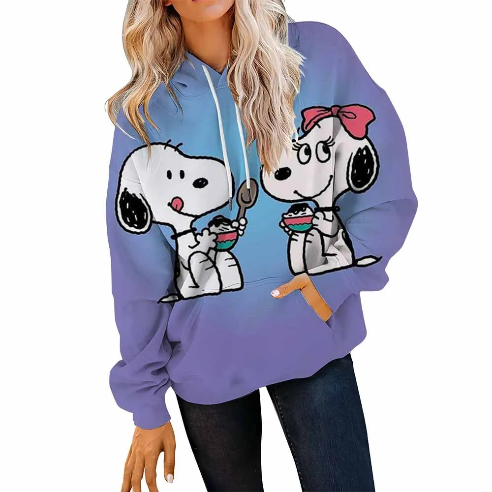 Women’s Disney Stitch Long Sleeve Hoodie – Unisex Round Neck Sweatshirt Y2K 90s Gothic Autumn Winter Pullovers 🐾❄️