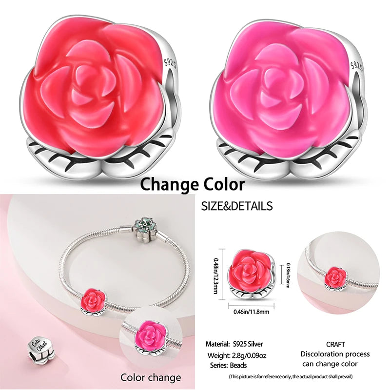 Fashion 925 Sterling Silver Colorful Butterfly Dragonfly Hummingbird Charms – Spring Series Beads Fit 925 DIY Bracelet