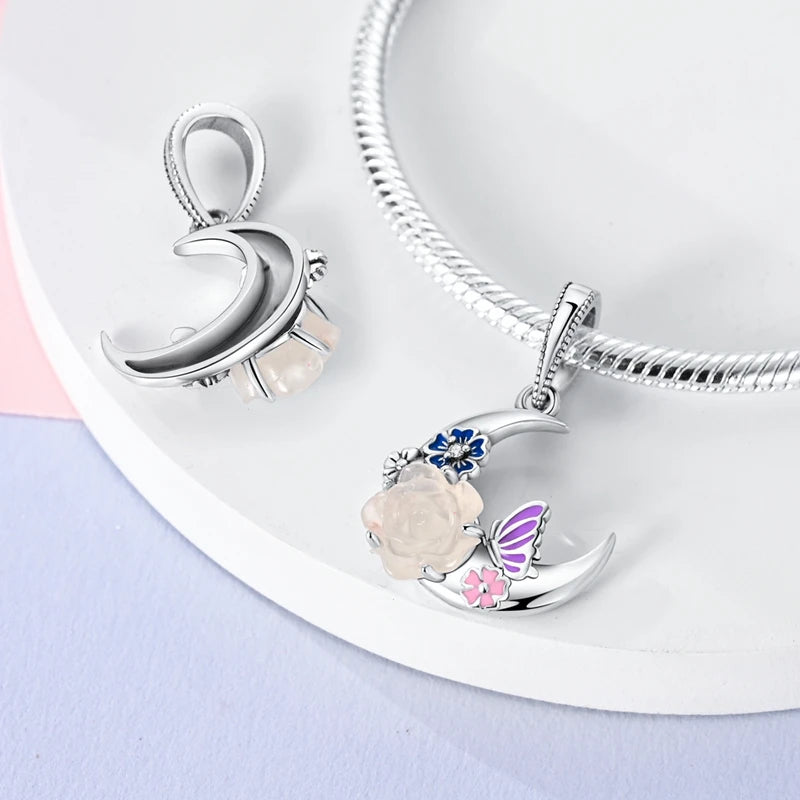 2025 Hot Elk, Dinosaur & Firefly Luminous Dangle Charm Beads | 925 Sterling Silver DIY Bracelet