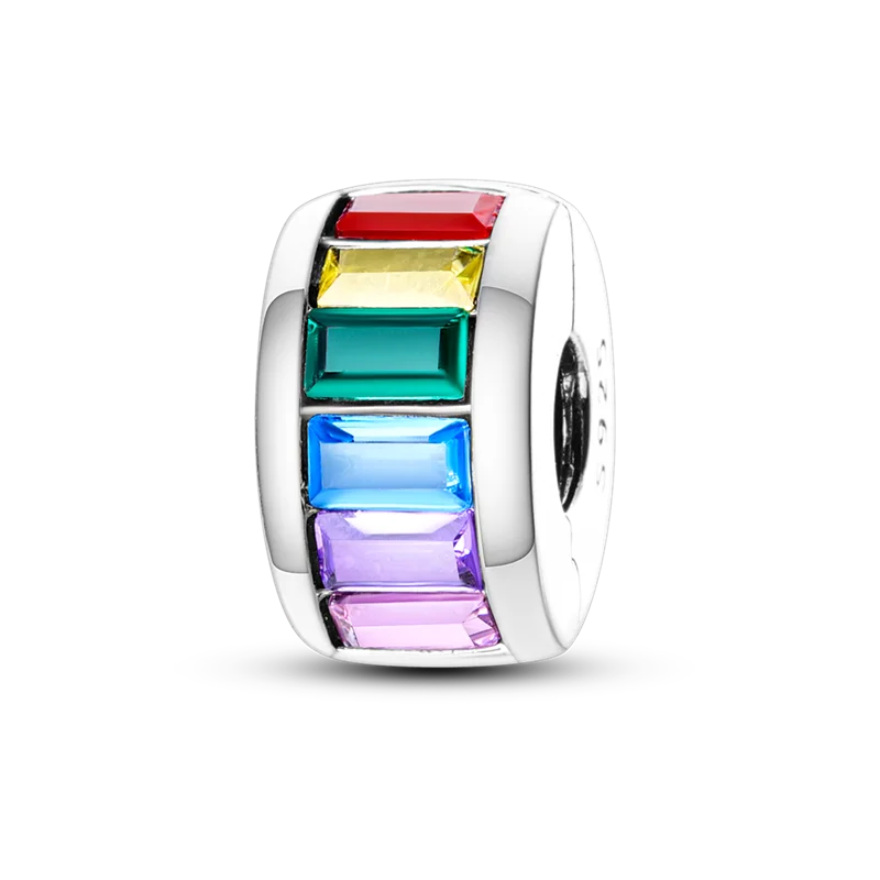 Silver Clasp 925 Sterling Silver Round Daisy Charm Beads | Safety Chain Pendant for Original Bracelets Jewelry