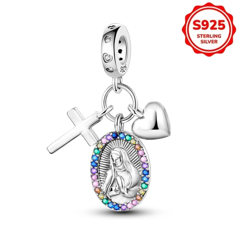 New Disney 925 Sterling Silver Cheshire Cat & Dumbo Charms – Original Bracelet Beads DIY Pendant Halloween Jewelry Gift