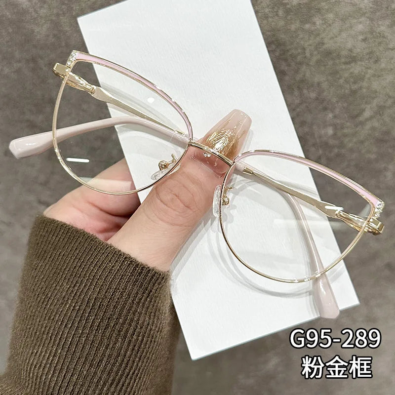 ZIROSAT J9289 Women’s Prescription Eyeglasses – Alloy Frame Optical Glasses for Female Eyewear
