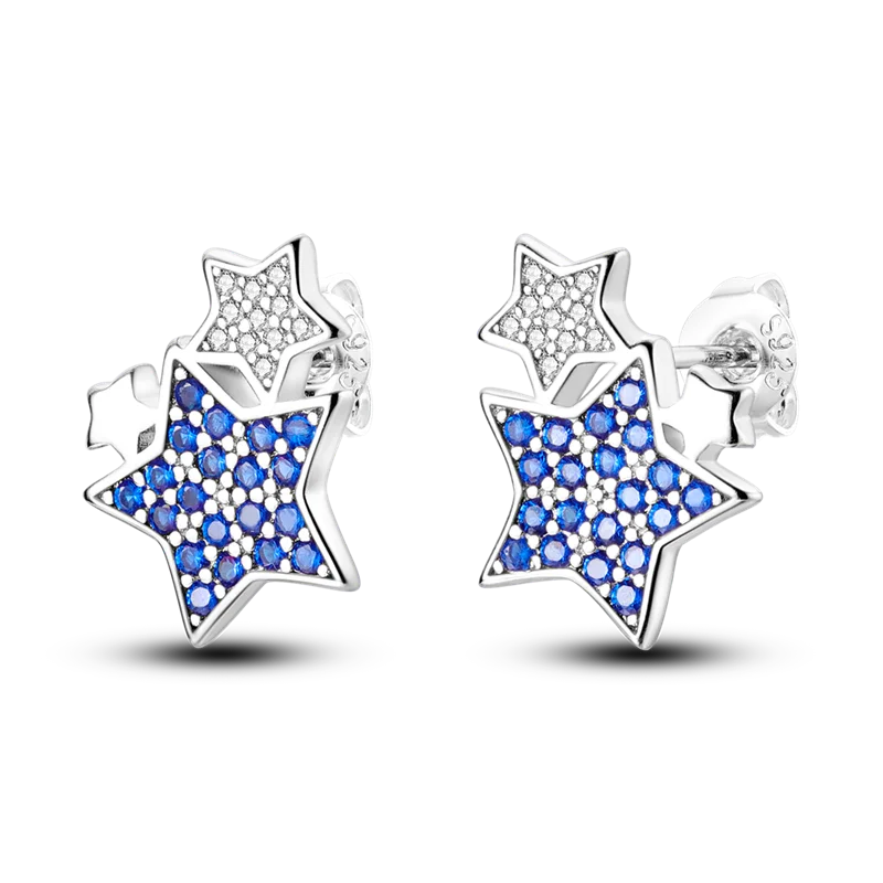 Luxury 925 Sterling Silver Ocean Mermaid Earrings | Pave CZ Fine Jewelry for Women