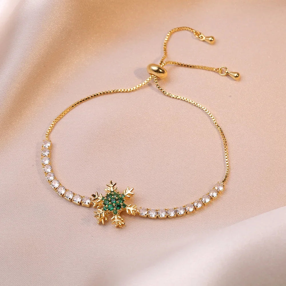 Multicolor Heart Charm Bracelet 💖 Titanium Steel Rhinestone Jewelry