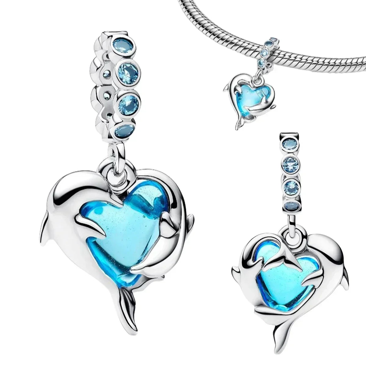 925 Sterling Silver Summer Ocean Charms | Pearl Shell Octopus Clip Beads & Jewelry Set for Women